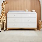 Sydney 6-Drawer Wide Dresser with Removable Topper (56")