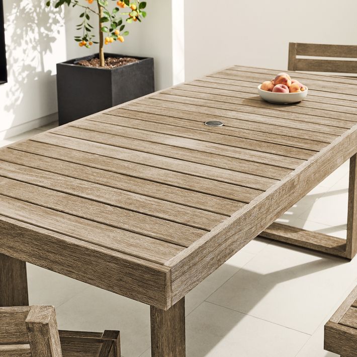 Portside Wood Outdoor Dining Set 76.5
