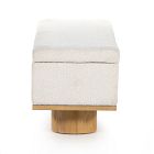 Round Plinth Legs Storage Bench (55")