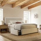 Freya Flange Low Profile Bed with Storage Option