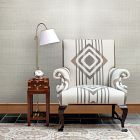 Champagne Grasscloth Unpasted Wallpaper