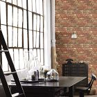Distressed Red Brick Peel &amp; Stick Wallpaper