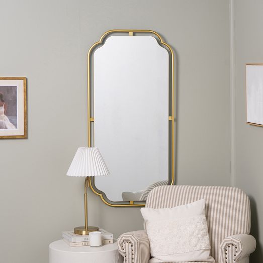 Floating Frame Long Wall Mirror by West Elm