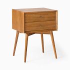 Open Box: Mid Century Nightstand (18") - Acorn, Oil Rubbed Bronze