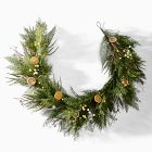 Pre-Lit Faux Citrus Garland