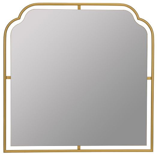 Sebastian Metal Frame Mantel Mirror by West Elm