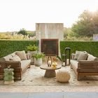 Sunburst Macrame Pouf
