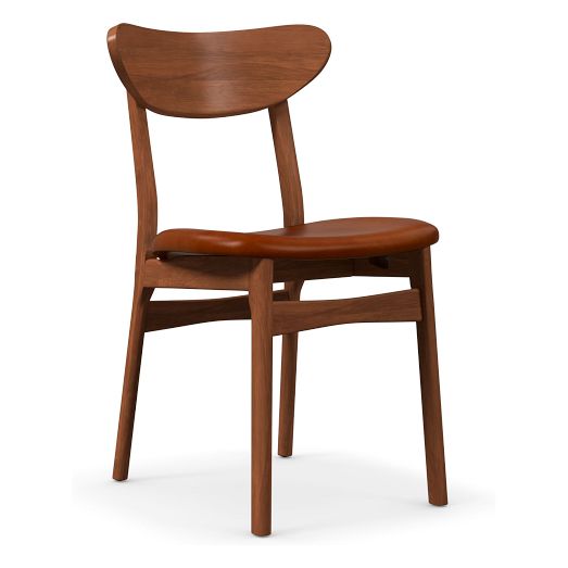 Classic Café Dining Chair Vegan Leather Cushion Set | West Elm