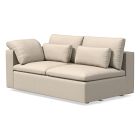 Open Box: Harmony Modular Left Arm 2 Seater Sofa - Performance Washed Canvas Alabaster