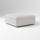 Open Box: Harmony Modular Ottoman - Performance+ Chenille Tweed Frost Gray