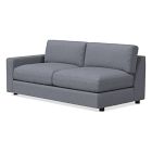 Open Box: Urban Left Arm 3 Seater Sofa - Yarn Dyed Linen Weave Shelter Blue