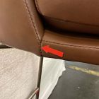 Open Box: Jack Metal Frame Bar Stool (30") - Vegan Leather Saddle, Champagne Bronze