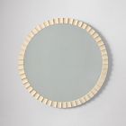 Open Box: Joseph Altuzarra Fluted Round Wall Mirror (26") - Soft Chalk