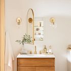 Arched Metal Framed Medicine Cabinet