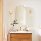 Arched Metal Framed Medicine Cabinet