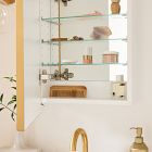 Arched Metal Framed Medicine Cabinet