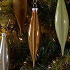 Medium Glass Marquise Ornaments (Set of 9) - Festive