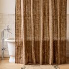 Pierce &amp; Ward Blooming Vine Stripe Shower Curtain