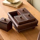 Pierce &amp; Ward Tramp Art Decorative Box