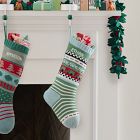 Fair Isle Knit Stocking - Cars