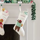 Felt Artist Bear Stocking