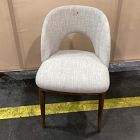 Open Box: Boerum Dining Chair (31") - Performance Yarn Dyed Linen Weave Sand, Burnt Wax