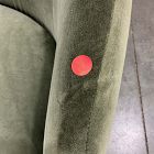 Open Box: Crescent Swivel Chair - Deluxe Velvet Green Spruce