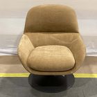 Open Box: Fillmore Swivel Chair - Performance Distressed Velvet Honey, Textured Antique Bronze