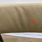 Open Box: Freeman Leather Pivot Dining Chair - Ludlow Leather Cumin, Textured Antique Bronze
