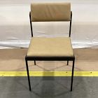 Open Box: Freeman Leather Pivot Dining Chair - Ludlow Leather Cumin, Textured Antique Bronze