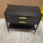 Open Box: Metalwork Grand Nightstand (28") - Hot-Rolled Steel, Antique Brass