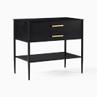 Open Box: Metalwork Grand Nightstand (28") - Hot-Rolled Steel, Antique Brass