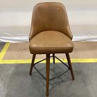 Open Box: Mid-Century Swivel Counter Stool (26.6") - Saddle Leather Nut, Acorn