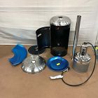 Open Box: Standing Outdoor Patio Heater - Stainless Steel and Black