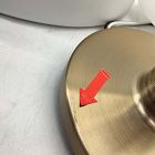 Open Box: Anders Porcelain Flush Mount (10") - Ivory, Champagne Bronze