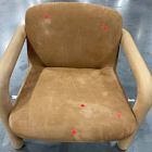 Open Box: Benson Leather Chair - Nubuck Leather Caramel, Blonde