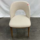 Open Box: Boerum Dining Chair - Performance Chenille Tweed Sand, Burnt Wax