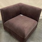 Open Box: Bowery Storage Sectional Corner - Mini Cozy Corduroy Espresso, Cool Walnut