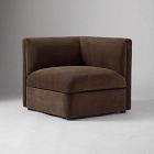 Open Box: Bowery Storage Sectional Corner - Mini Cozy Corduroy Espresso, Cool Walnut