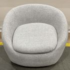 Open Box: Cozy Swivel Chair - Chunky Melange Frost Gray