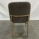 Open Box: Jack Metal Frame Dining Chair - Performance Velvet Java, Champagne Bronze