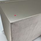 Open Box: Modern Fluted Jewelry Box, Grand (7.5"H) - Champagne