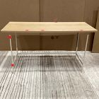 Open Box: Pierce Desk (56") - Blonde, Alabaster White