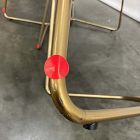 Open Box: Slope Dining Chair, Set of 2 - Vegan Leather Cinder, Champagne Bronze