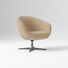Open Box: Zadie Chair - Performance Distressed Velvet Camel, Polished Stainless Steel
