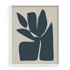 Open Box: Blue Sculpt Framed Wall Art by Minted for West Elm, Full Bleed (16" x 20") - White