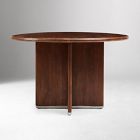 Open Box: Emma Chamberlain Round Wood Dining Table (48") - Dark Walnut