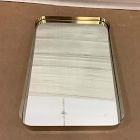 Open Box: Milbrook Angled Metal Shelf Mirror (35") - Antique Brass