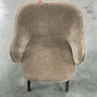 Open Box: Wayne Dining Arm Chair - Performance Modern Chenille Mink, Black
