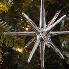 Glass Burst Snowflake Ornament - Silver